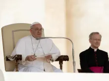 Pope Francis speaks at the general audience on June 22, 2022.