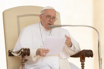 Pope Francis speaks at the general audience on June 22, 2022. Pope Francis / serious