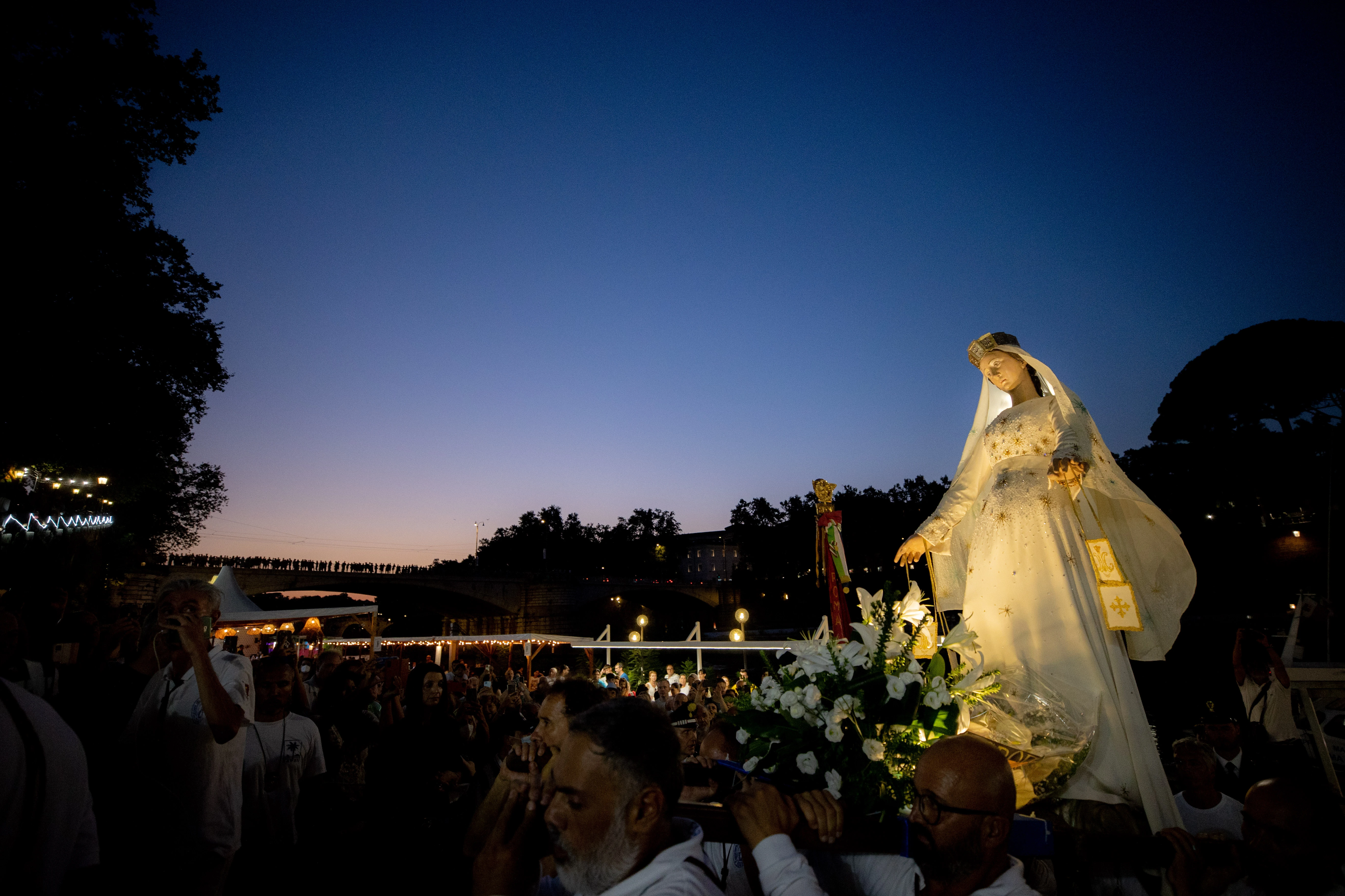 A statue of Our Lady of Mount Carmel was carried in procession in Rome’s Trastevere neighborhood on July 24, 2022.?w=200&h=150