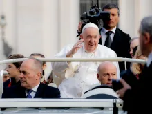 Pope Francis arriving for the general audience on St. Peter's Square, Oct. 26, 2022