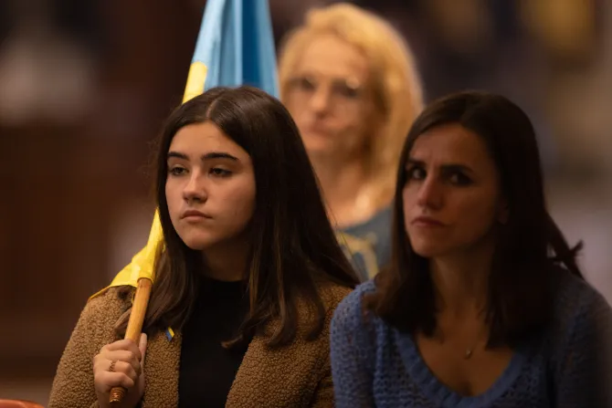 Mass for peace in Ukraine on Thursday in the Basilica of St. Mary Major in Rome, Nov. 17, 2022
