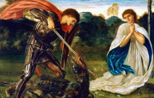 Edward Burne-Jones, “St. George Kills the Dragon,” 1866 Credit: Public Domain
