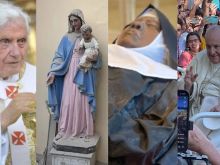 The funeral for Pope Benedict XVI, a statue that survived an earthquake, the remarkably well preserved body of Sister Wilhelmina Lancaster, and Pope Francis at World Youth Day in Lisbon, Portugal, were among the top Catholic stories of 2023.