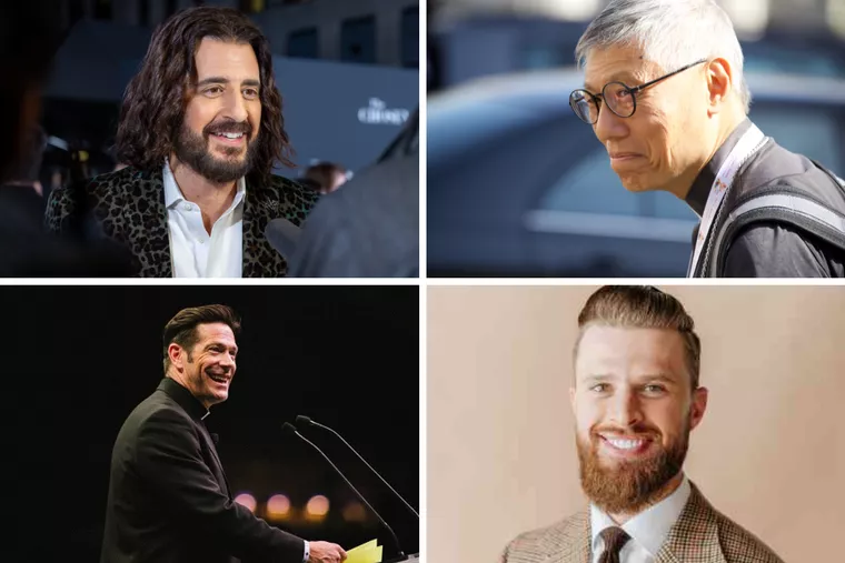 Clockwise, from top left: Catholic actor Jonathan Roumie, Cardinal Stephen Chow of Hong Kong, Harrison Butker of the Kansas City Chiefs, and Father Mike Schmitz of Duluth, Minnesota, will address the Class of 2024.