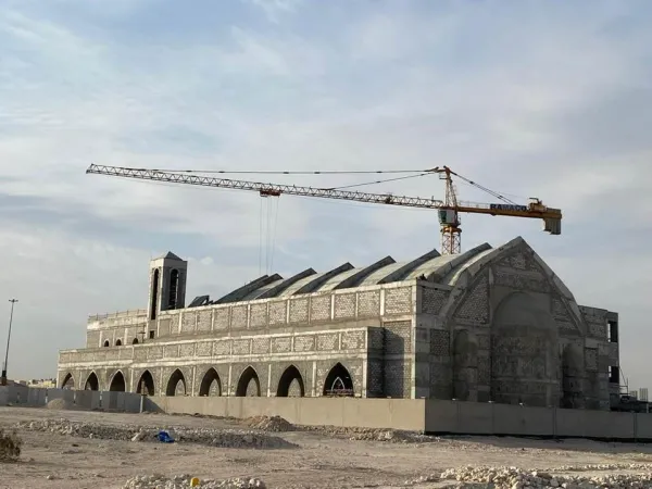 The St. Charbel Catholic Church, currently under construction. Photo provided by Father Charbel Mhanna