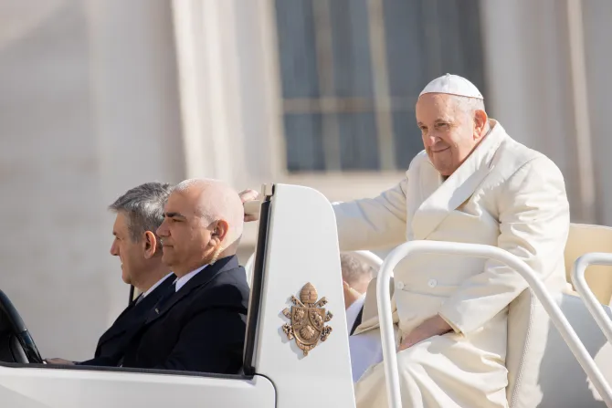 General Audience / Pope Francis / smiling