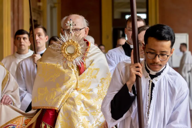 Cardinal Harvey eucharistic procession Angelicum