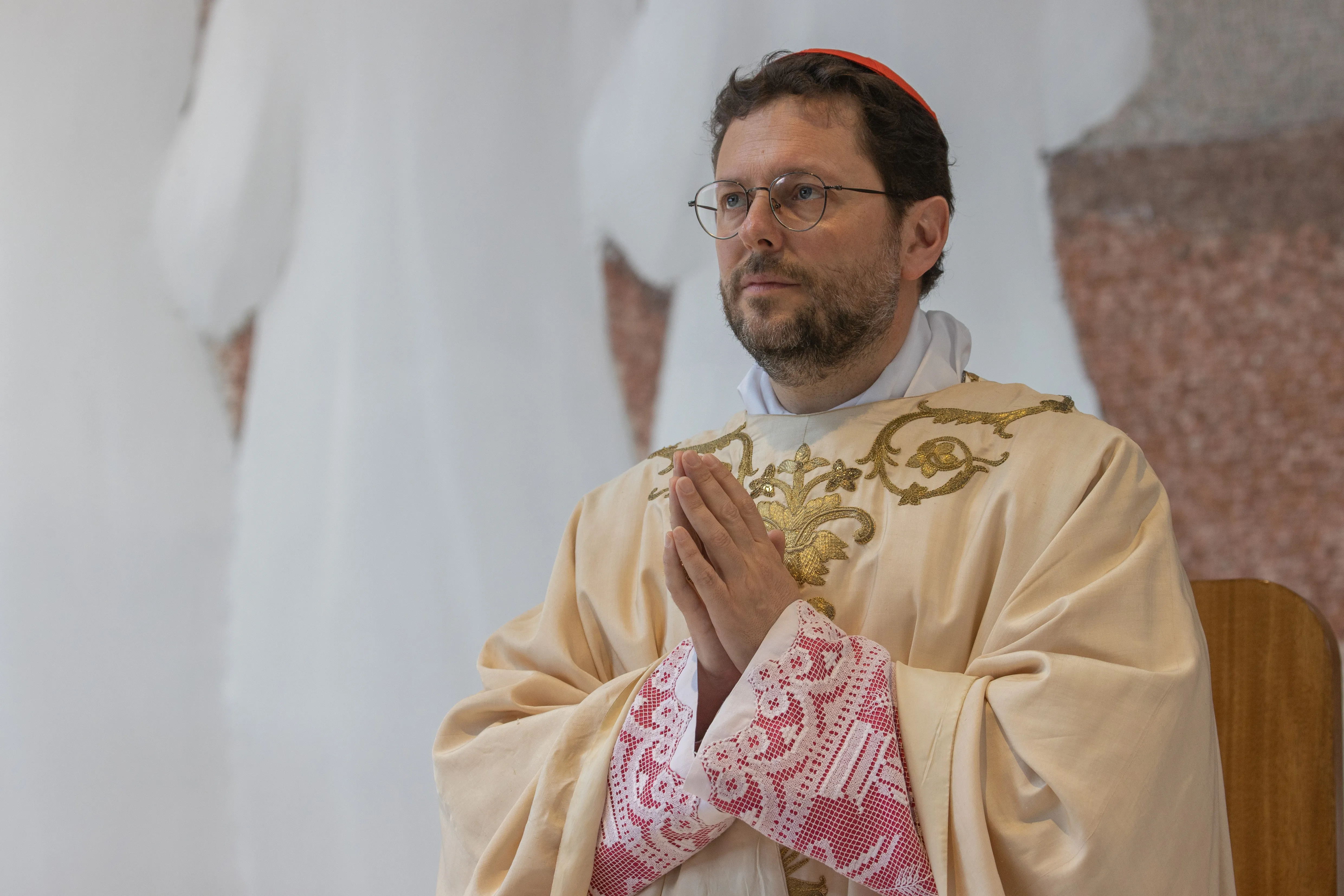 Italian Cardinal Giorgio Marengo takes possession of his titular parish in Rome in May 2023.?w=200&h=150