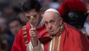 Pope Francis presides over Pentecost Mass in St. Peter’s Basilica on May 28, 2023.