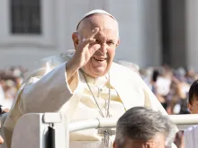 Pope Francis at the general audience in St. Peter's Square on June 28, 2023.