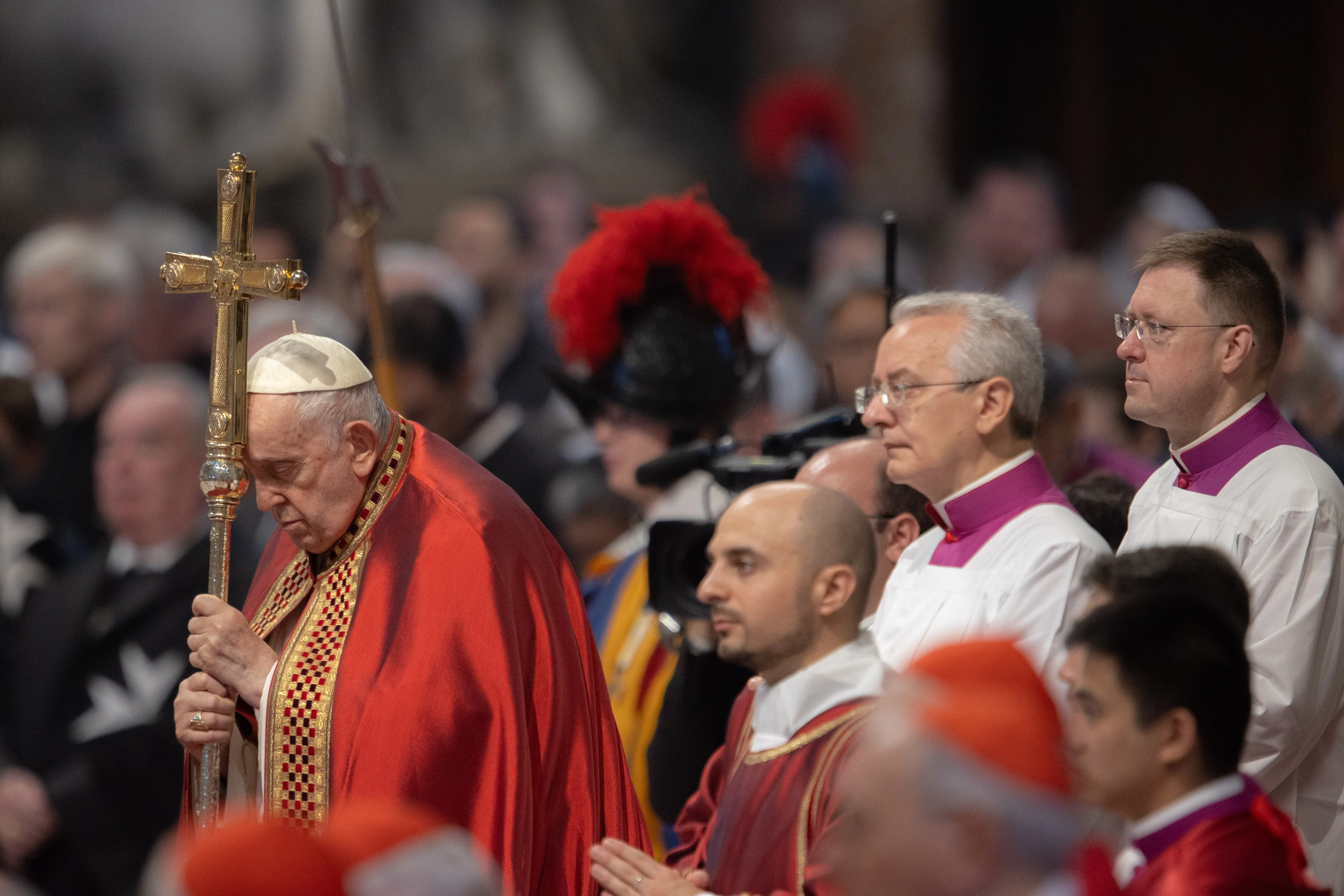 Pope Francis celebrates Mass on the feast of Sts. Peter and Paul, June 29, 2023.?w=200&h=150