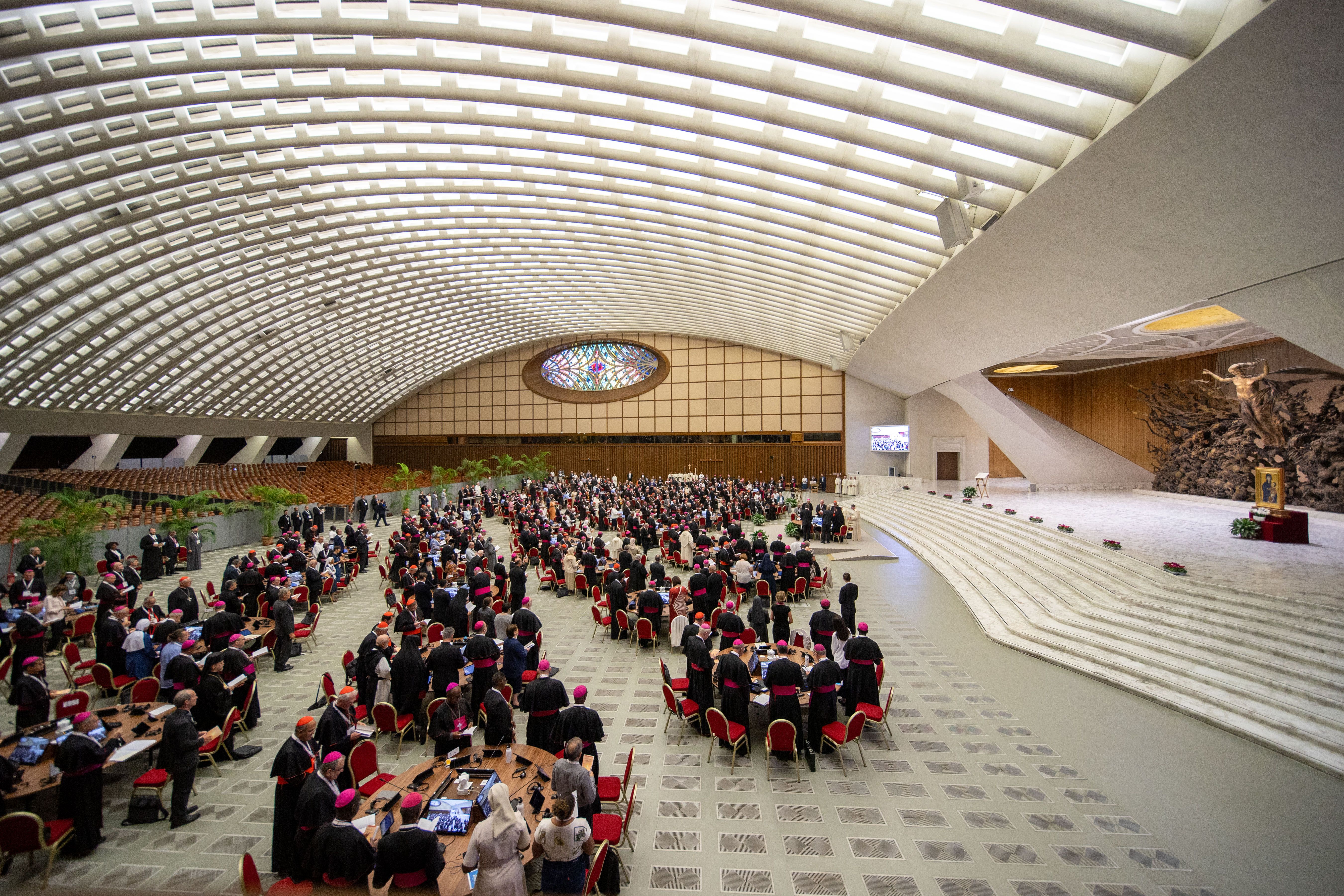 What is being discussed during the first week of the Synod on Synodality?