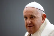 Pope Francis at his general audience earlier this week on Nov. 22, 2023.