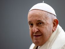 Pope Francis at his general audience earlier this week on Nov. 22, 2023.