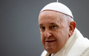 Pope Francis at his general audience earlier this week on Nov. 22, 2023. Credit: Daniel Ibanez/CNA