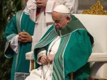 Pope Francis at the Synod on Synodality’s closing Mass in St. Peter’s Basilica on Oct. 29, 2023.
