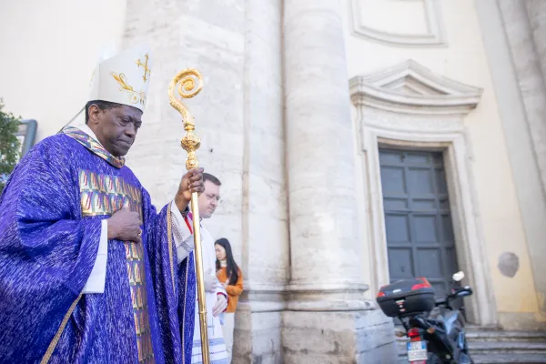 Cardinal Protase Rugambwa at Santa Maria in Montesanto, Feb. 18, 2024. Credit: Daniel Ibanez/CNA