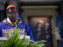 Cardinal Protase Rugambwa at Santa Maria in Montesanto, Feb. 18
