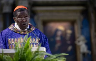 Cardinal Protase Rugambwa at Santa Maria in Montesanto, Feb. 18 Credit: Daniel Ibanez/CNA