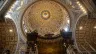 A view of the baldacchino underneath the central dome of St. Peter's Basilica.