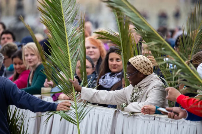 Palm Sunday Mass in St. Peter's Square on March 24, 2024.