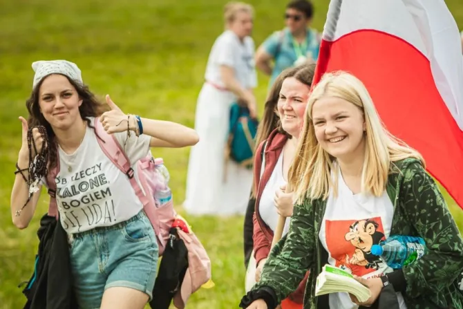 Young Catholics take part in the Lednica 2000 meeting in Poland on June 4, 2022