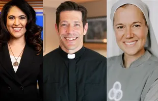 EWTN's Montse Alvarado, Father Mike Schmitz, and Sister Miriam James Heidland are among the featured speakers at the July 2024 National Eucharistic Congress. EWTN/Ascension/Twitter @onegroovynun