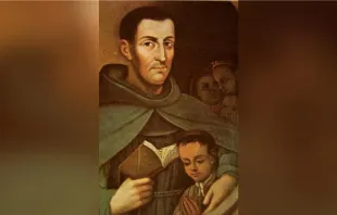 A painting of Franciscan missionary Pedro de Gante with Juan Diego, whom the friar baptized along with Diego’s wife in 1525. Credit: