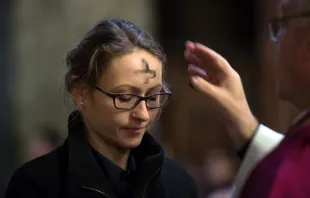 Ash Wednesday Mass at Westminster Cathedral in London, England, on March 1, 2017. Credit: Mazur/catholicnews.org.uk