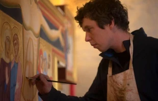 Martin Earle, a sacred artist who specializes in works for churches and the liturgy, told CNA that one should not mistake an artistic revival for a simple re-creation of the past. Credit: Courtesy of Martin Earle
