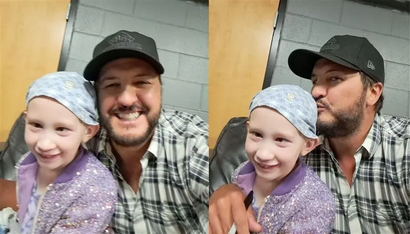 Mary Stegmueller and country singer Luke Bryan backstage before his concert at Ball Arena in Denver on July 29, 2023.?w=200&h=150