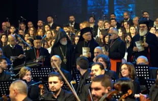 At Beirut 2024, patriarchs, bishops, and priests gathered for an ecumenical musical event the weekend of Jan. 20-21, 2024. Credit: ACI Mena