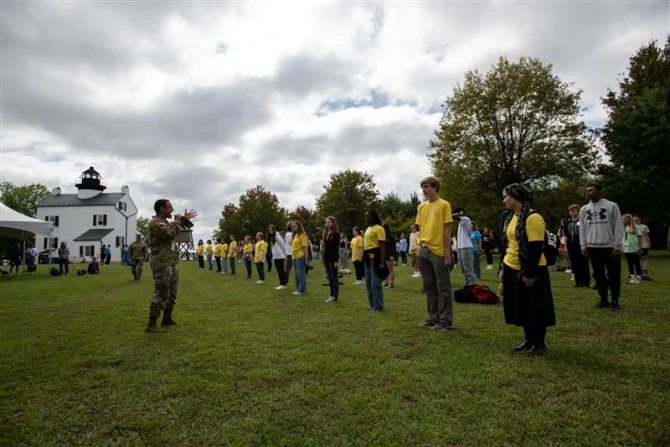 Youth rally on St. Clements Island
