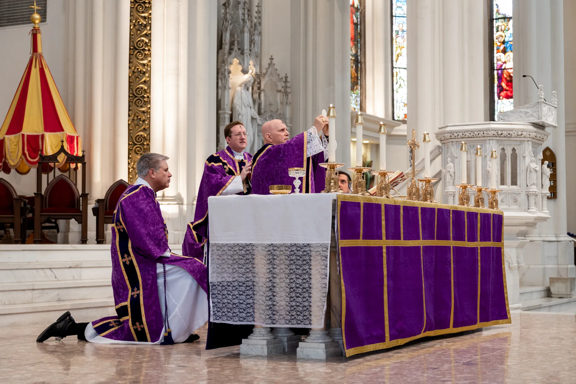 Archbishop Samuel Aquila of Denver offers Mass at the Cathedral Basilica of the Immaculate Conception on Ash Wednesday, Feb. 22, 2023.?w=200&h=150