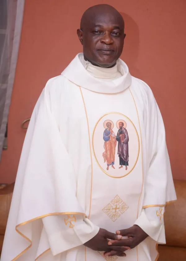 Father Francis Agba, pastor of St. Moses Church in Rubu, Nigeria. Courtesy of Father Francis Agba