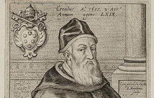 Jacob Matham's portrait of Leo XI, who reigned April 1-27, 1605. Public domain