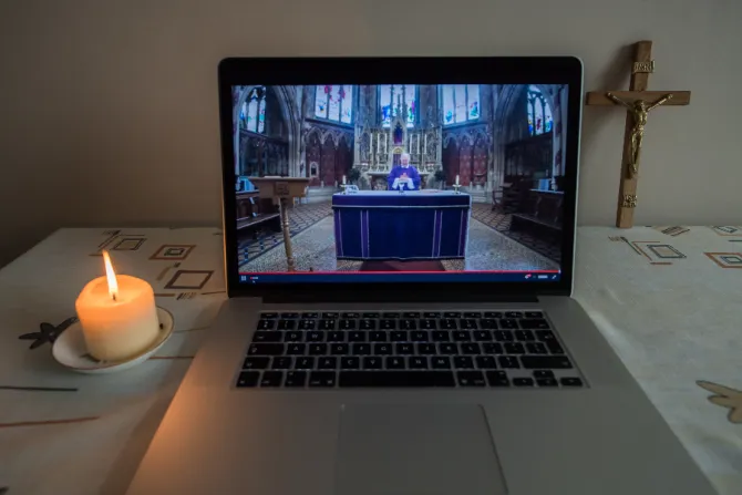 A live-streamed Mass in England