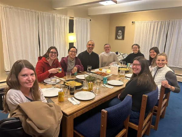 A community dinner at Lisieux House. Credit: Photo courtesy of Angela Maccarrone