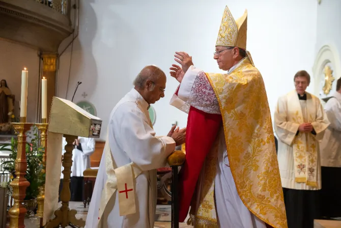 The ordination of Dr. Michael Nazir-Ali to the Catholic priesthood in London, England, Oct. 30, 2021
