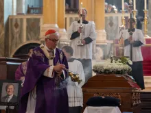 The Requiem Mass of Sir David Amess at Westminster Cathedral, London, England, Nov. 23, 2021.
