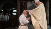 The ordination of Jonathan Goodall (former Anglican bishop) to the Catholic priesthood in Westminster Cathedral, London, March 12, 2022.