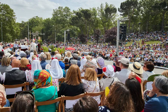 Outdoor Mass on the opening day of Archdiocese of Madrid’s Holy Year of St. Isidore on May 15, 2022.
