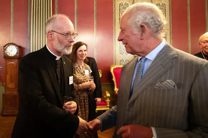Prince Charles attends the Society of St. Augustine of Canterbury centenary reception at Archbishop’s House, Westminster, May 10, 2022