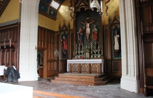 Our Mother of Perpetual Help Chapel on the New England Campus of Thomas Aquinas College sustained an April 9, 2023, fire causing thousands of dollars in damages. Courtesy of Thomas Aquinas College
