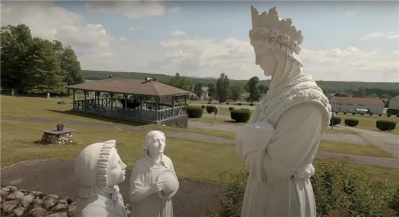 Statues depicting the apparition of Our Lady of La Salette at the La Salette Shrine in Enfield, New Hampshire.?w=200&h=150