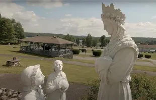 Statues depicting the apparition of Our Lady of La Salette at the La Salette Shrine in Enfield, New Hampshire. YouTube/ CatholicNH July 23, 2021