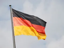 The flag of Germany.