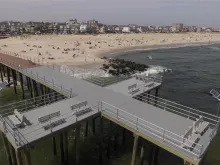 The Ocean Grove Camp Meeting Association raised $2 million to rebuild their pier after it was wrecked by Hurricane Sandy in 2012. It is in the shape of a cross to honor God.