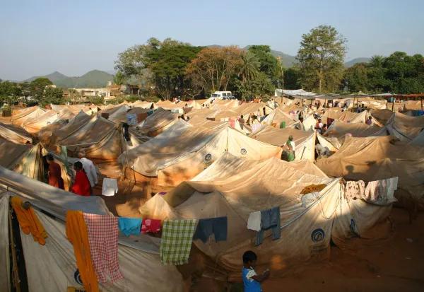 Raikia camp, the largest refugee camp in Kandhamal. Credit: Anto Akkara