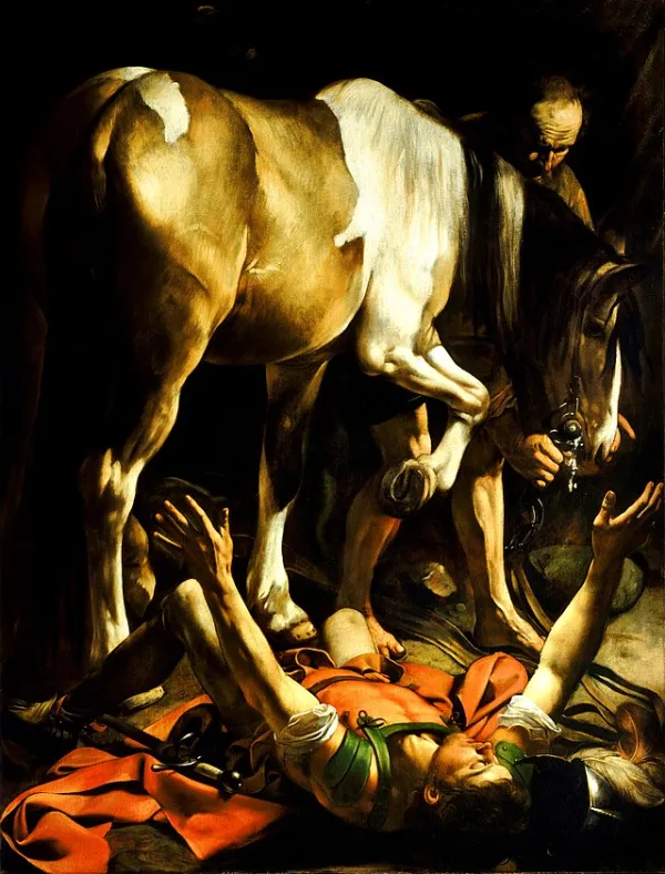 The Conversion on the Way to Damascus. Credit: Caravaggio, Public domain, via Wikimedia Commons